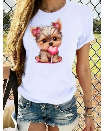 Casual Dog Regular Fit Crew Neck T-Shirt