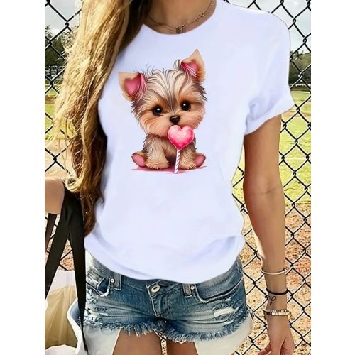 Casual Dog Regular Fit Crew Neck T-Shirt